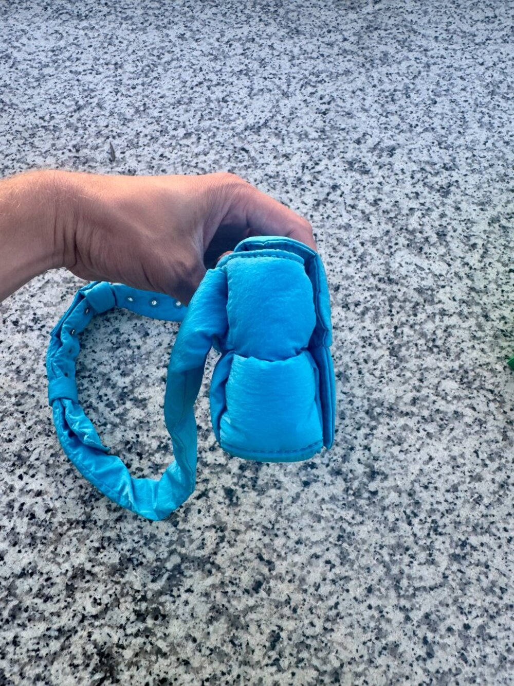 Bottega Veneta Padded Intrecciato Nylon Cassette Bag in Pool Blue - Picture 12 of 14